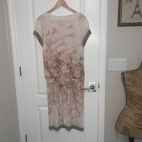 ROBERTO CAVALLI CLASS Runway Roses Snake Printed Jersey Long Dress IT 46 US 12 - Picture 9 of 9